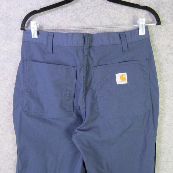 Carhartt Pants Mens 30x30 Navy Relaxed Fit Ripstop Work Utility Pockets 74533-20 - Picture 5 of 8